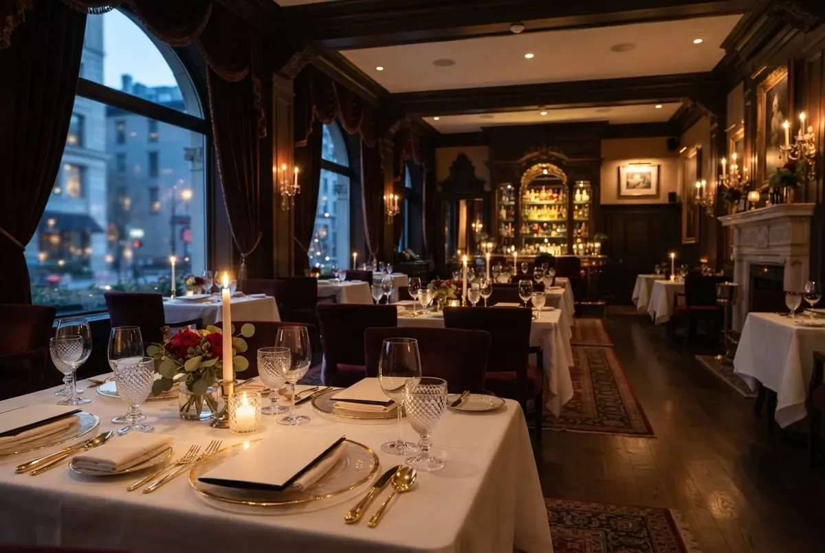 The Aurelia Dining room at night